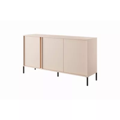 Breite Kommode mit Türen 153 cm SLOCOMB - beige