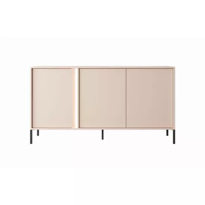 Breite Kommode mit Türen 153 cm SLOCOMB - beige