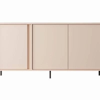 Breite Kommode mit Türen 153 cm SLOCOMB - beige