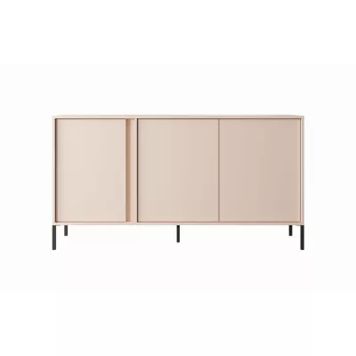 Breite Kommode mit Türen 153 cm SLOCOMB - beige