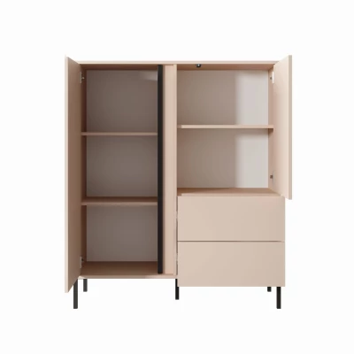 Kombinierte hohe Kommode SLOCOMB - beige