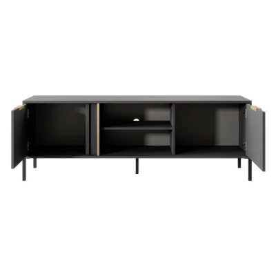 TV-Ständer 153 cm HARTSELE - Anthrazit