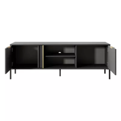 TV-Ständer 153 cm HARTSELE - Anthrazit
