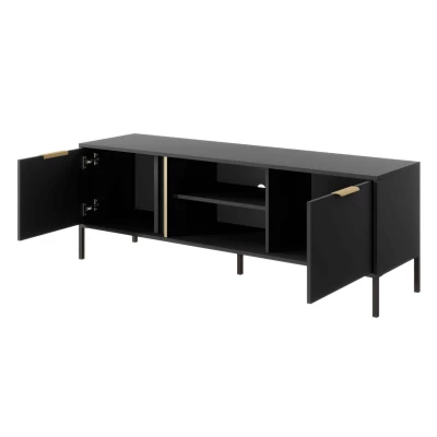 TV-Ständer 153 cm HARTSELE - Anthrazit
