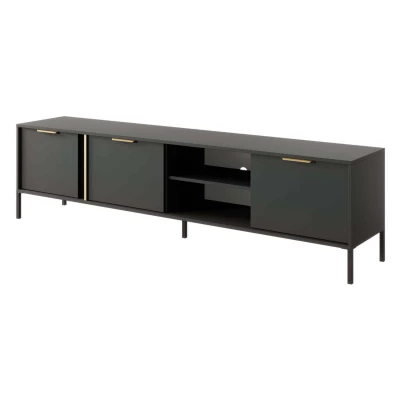 Breiter TV-Ständer 203 cm HARTSELE – Anthrazit