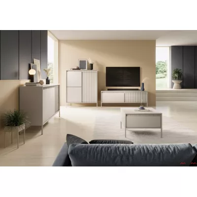 Kommode mit Türen MOULTON - beige