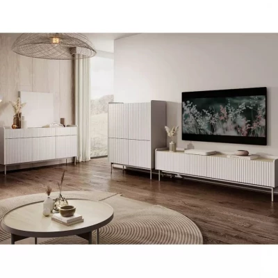TV-Ständer 153 cm MATION - Scandi-Eiche / Beige