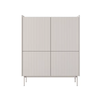 Kommode mit Türen MATION - Scandi Eiche / Beige