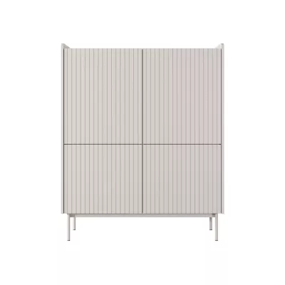 Kommode mit Türen MATION - Scandi Eiche / Beige