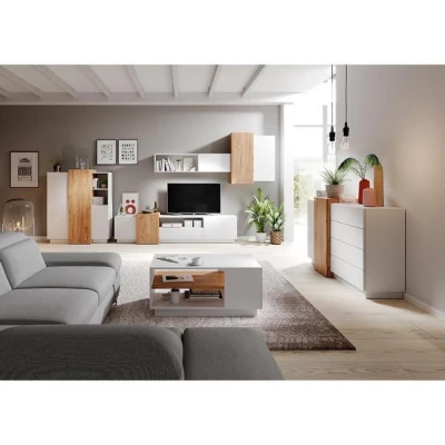 SYLVANIA Couchtisch - Krafteiche Gold / Weiß