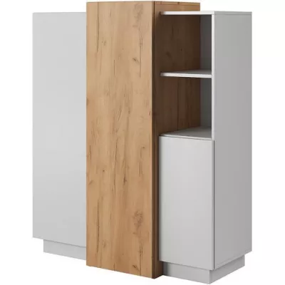 Kommode mit Türen SYLVANIA - Kraft Eiche Gold / Weiß