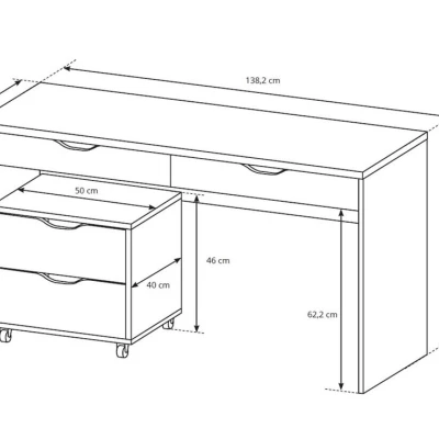 CLAY Schreibtischcontainer - Graphit