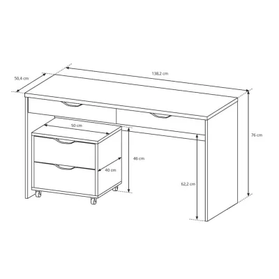CLAY Schreibtischcontainer - Graphit