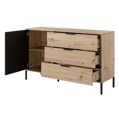 Schlafzimmer-Set mit Bett 160x200 REFORM - Eiche Artisan / Anthrazit
