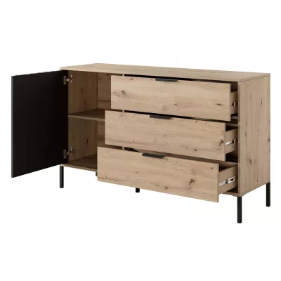 Schlafzimmer-Set mit Bett 160x200 REFORM - Eiche Artisan / Anthrazit