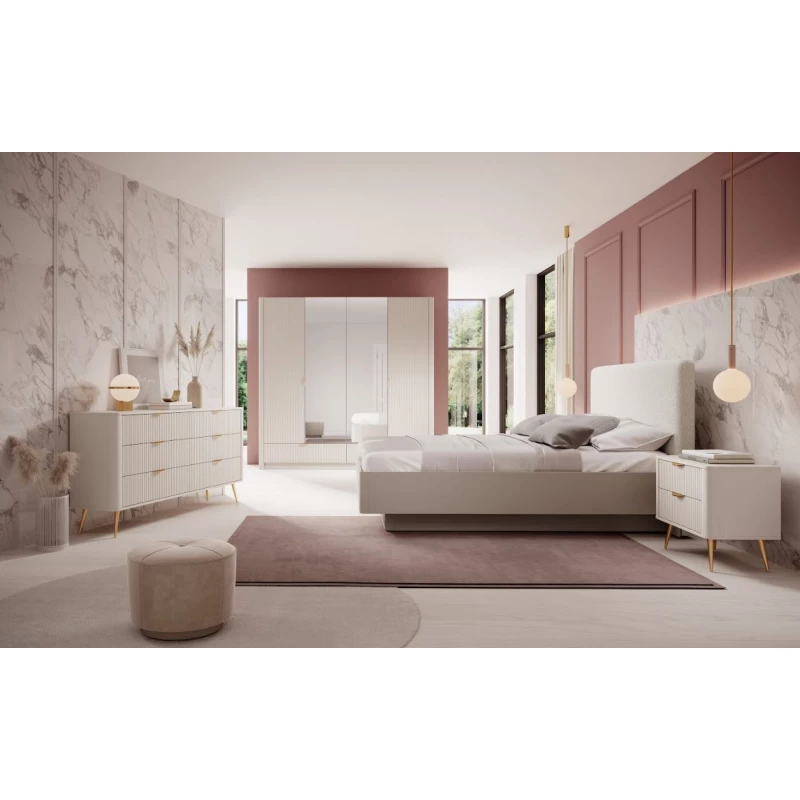 Schlafzimmer-Set mit Bett 160x200 MOODY - Beige