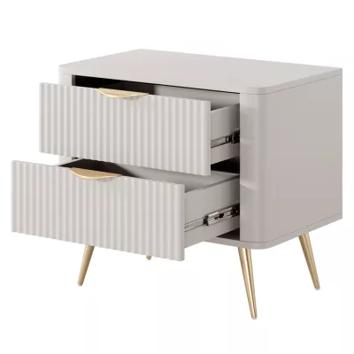 Schlafzimmer-Set mit Bett 160x200 MOODY - Beige