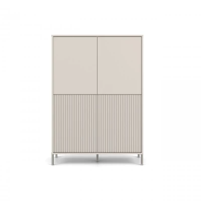 Viertüriger Regalschrank 104 cm ELBA - Kaschmir