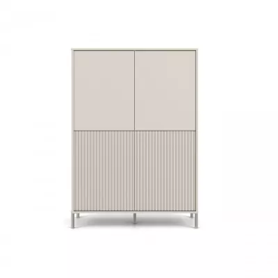 Viertüriger Regalschrank 104 cm ELBA - Kaschmir