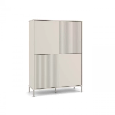 Viertüriger Regalschrank 104 cm ELBA - Kaschmir