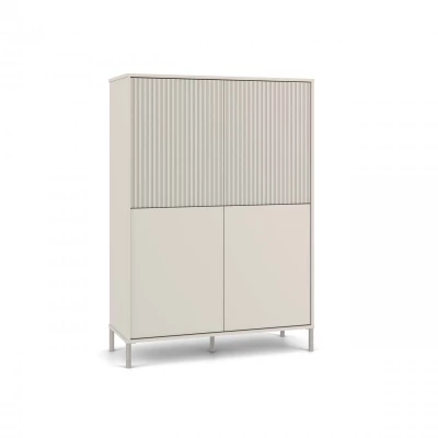 Viertüriger Regalschrank 104 cm ELBA - Kaschmir