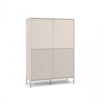 Viertüriger Regalschrank 104 cm ELBA - Kaschmir