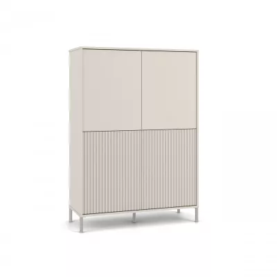Viertüriger Regalschrank 104 cm ELBA - Kaschmir