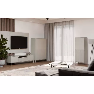 Viertüriger Regalschrank 104 cm ELBA - Kaschmir