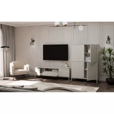 Viertüriger Regalschrank 104 cm ELBA - Kaschmir