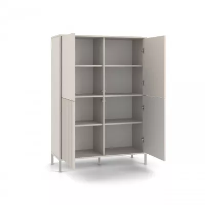 Viertüriger Regalschrank 104 cm ELBA - Kaschmir