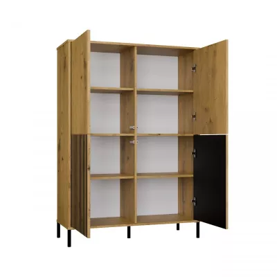 Viertüriges Regal 104 cm ELBA - Artisan Eiche