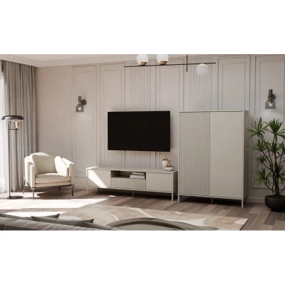 Hochregalschrank 104 cm ELBA - Kaschmir