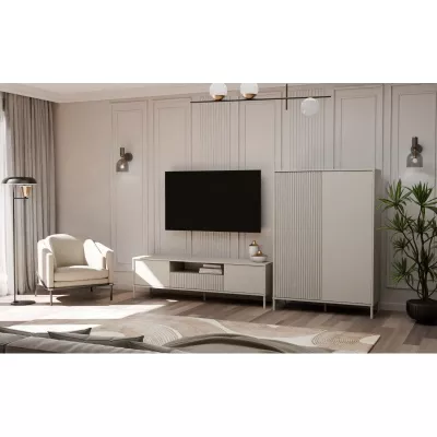 Hochregalschrank 104 cm ELBA - Kaschmir