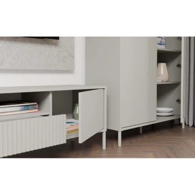 Hochregalschrank 104 cm ELBA - Kaschmir