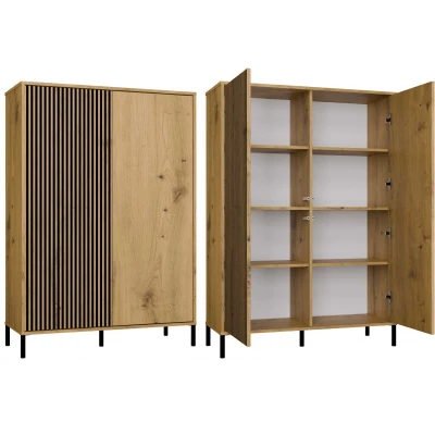 Hochregalschrank 104 cm ELBA - Artisan Eiche