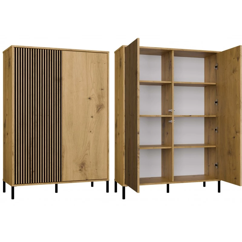 Hochregalschrank 104 cm ELBA - Artisan Eiche