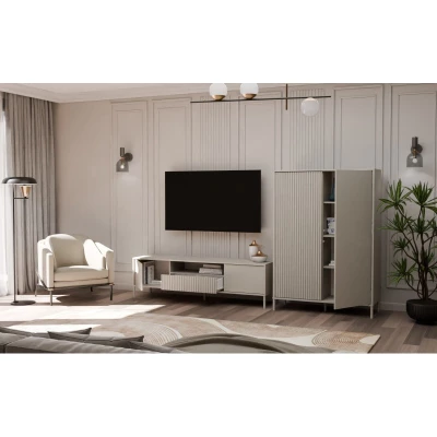 Hochregalschrank 104 cm ELBA - Kaschmir