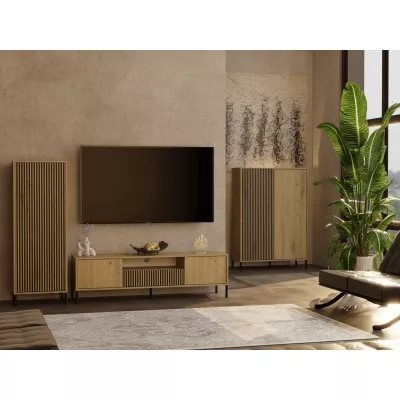 Hochregalschrank 104 cm ELBA - Artisan Eiche