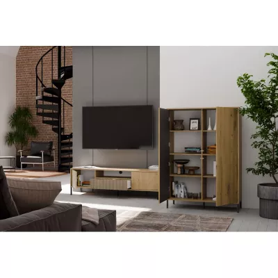 Hochregalschrank 104 cm ELBA - Artisan Eiche