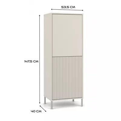 Zweitüriger Regalschrank 54 cm ELBA - Kaschmir