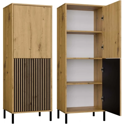 Zweitüriger Regalschrank 54 cm ELBA - Artisan Eiche