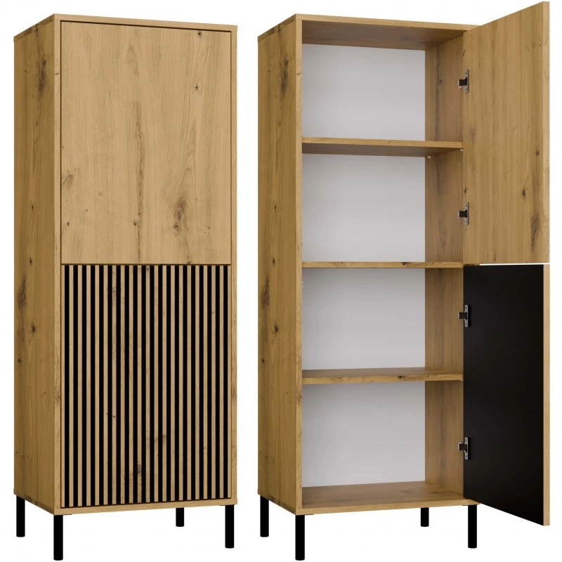 Zweitüriger Regalschrank 54 cm ELBA - Artisan Eiche