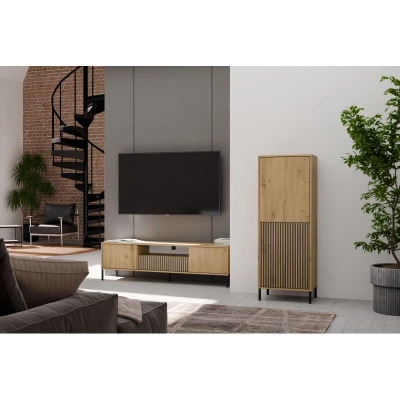 Zweitüriger Regalschrank 54 cm ELBA - Artisan Eiche