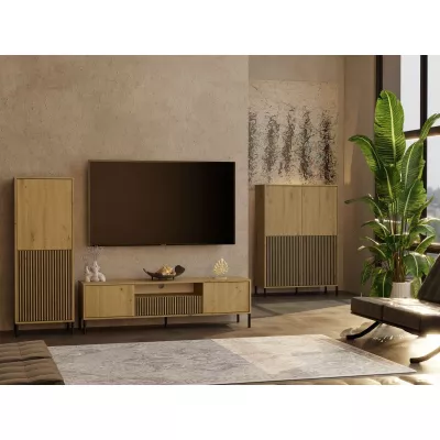 Zweitüriger Regalschrank 54 cm ELBA - Artisan Eiche