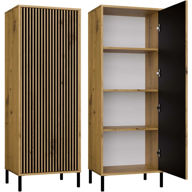 Schmaler Regalschrank 54 cm ELBA - Artisan Eiche