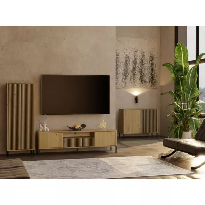Schmaler Regalschrank 54 cm ELBA - Artisan Eiche