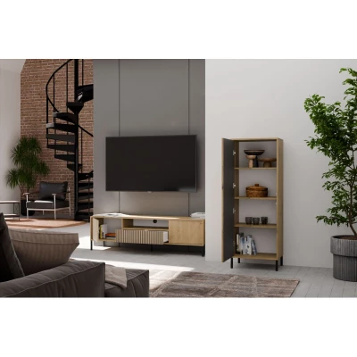 Schmaler Regalschrank 54 cm ELBA - Artisan Eiche