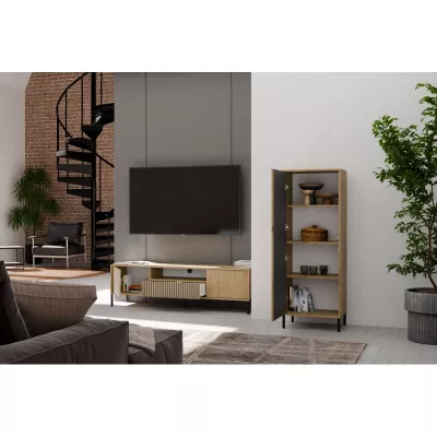 Schmaler Regalschrank 54 cm ELBA - Artisan Eiche