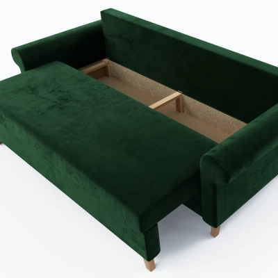 Dreisitzer-Schlafsofa NAFETA - grün