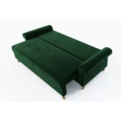 Dreisitzer-Schlafsofa NAFETA - grün